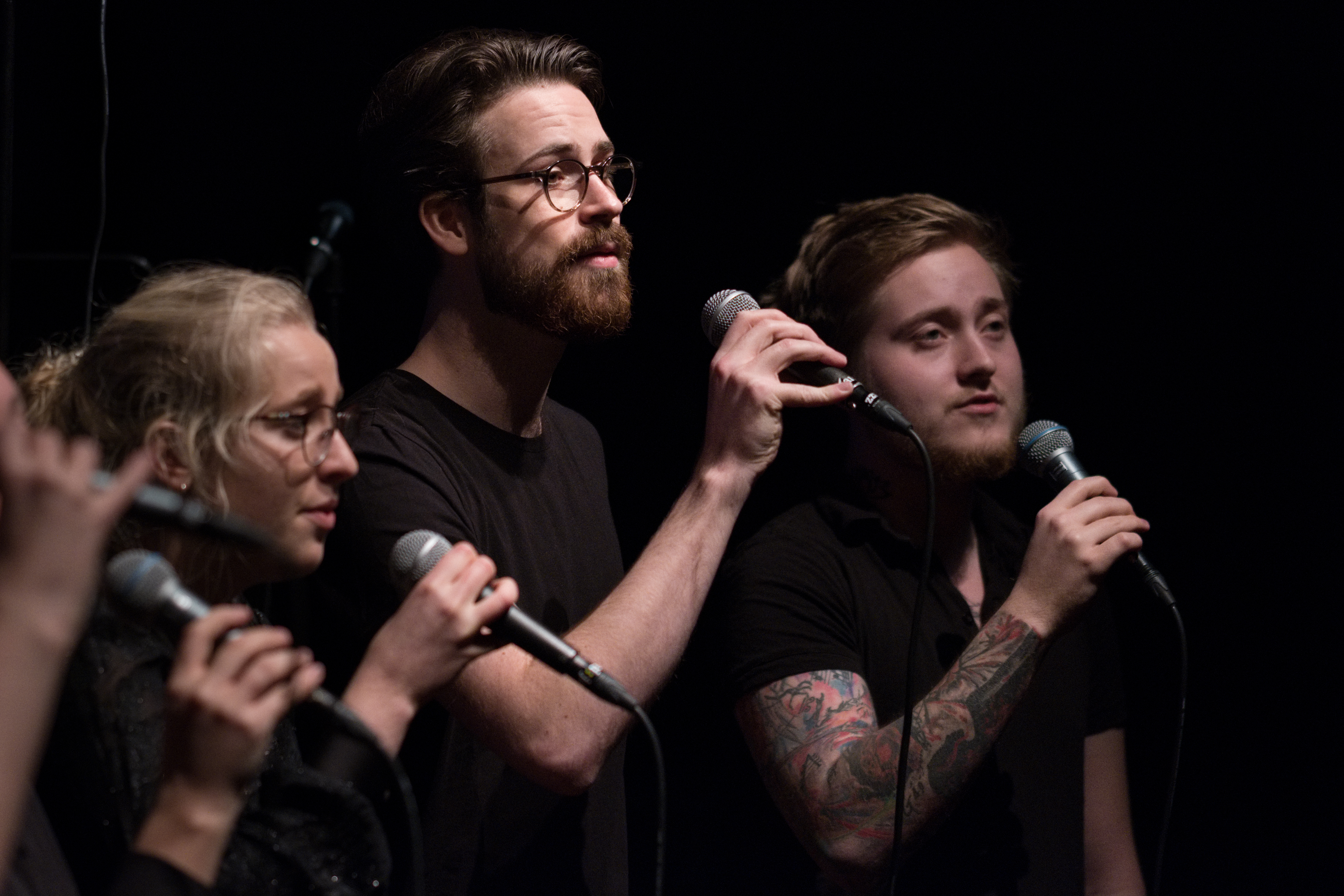 Bjergsted jazzensemble og Bjergsted vokalensemble sin julekonsert på Spor 5, desember 2018. Foto: Konelius Kiil Halvorsen