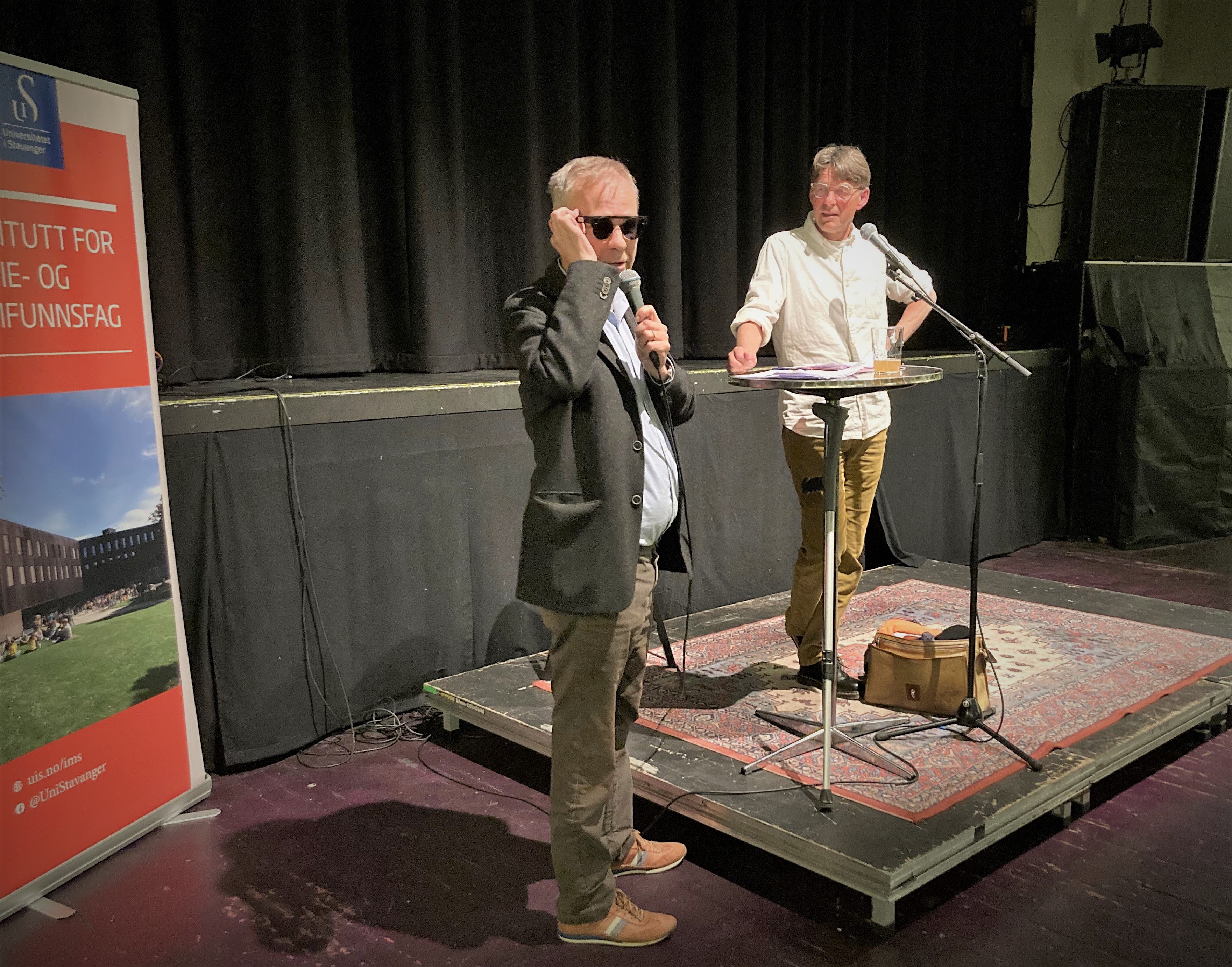 Sigmund Trageton og Espen Mathiesen holder foredrag på Folken.