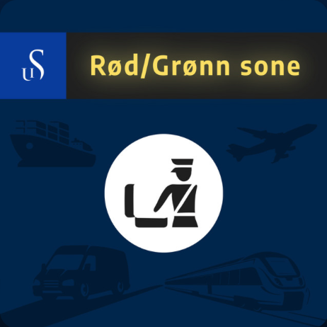 Logo til podkasten rød/grønn sone