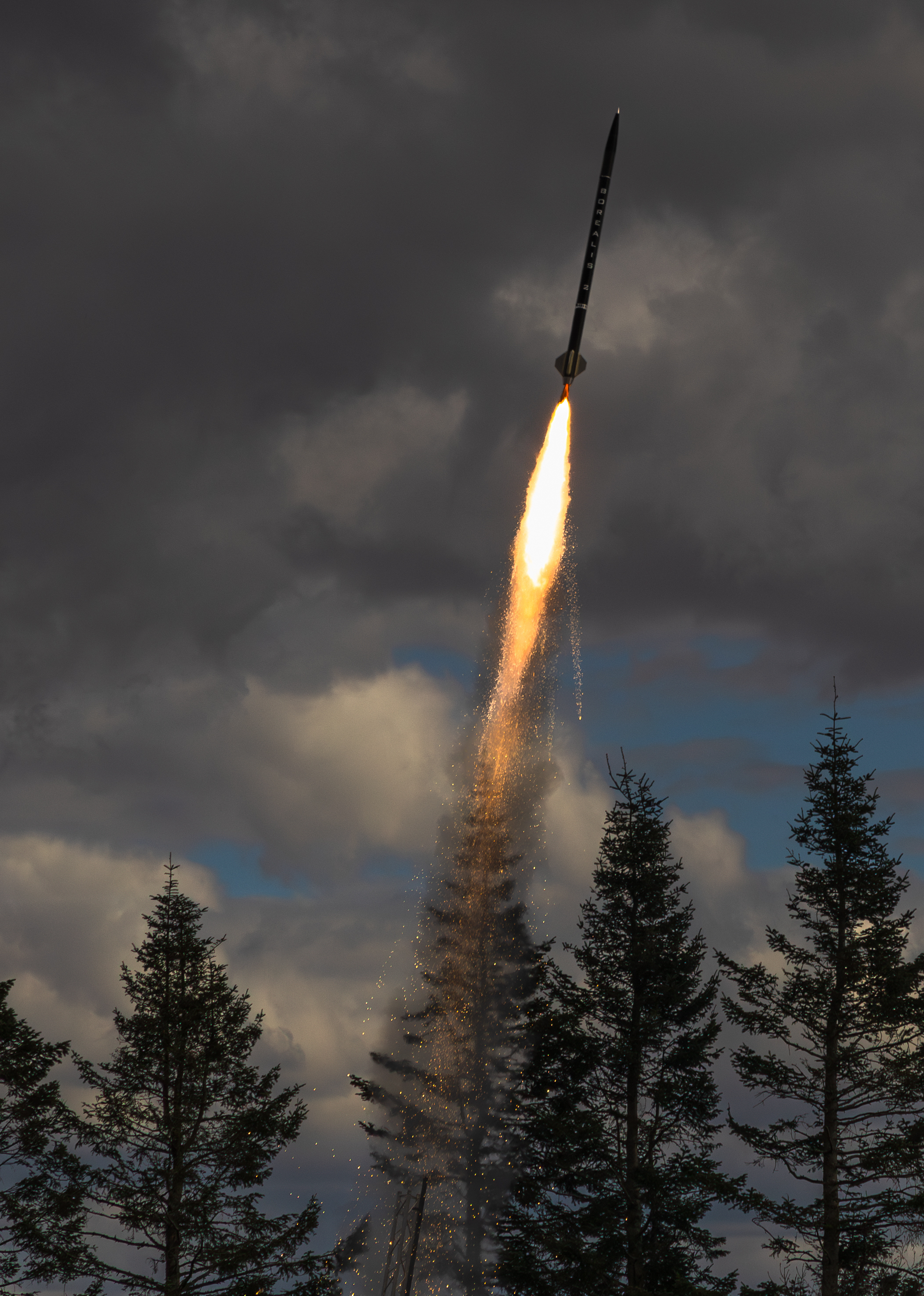 Raketten Borealis 2 blir skutt opp