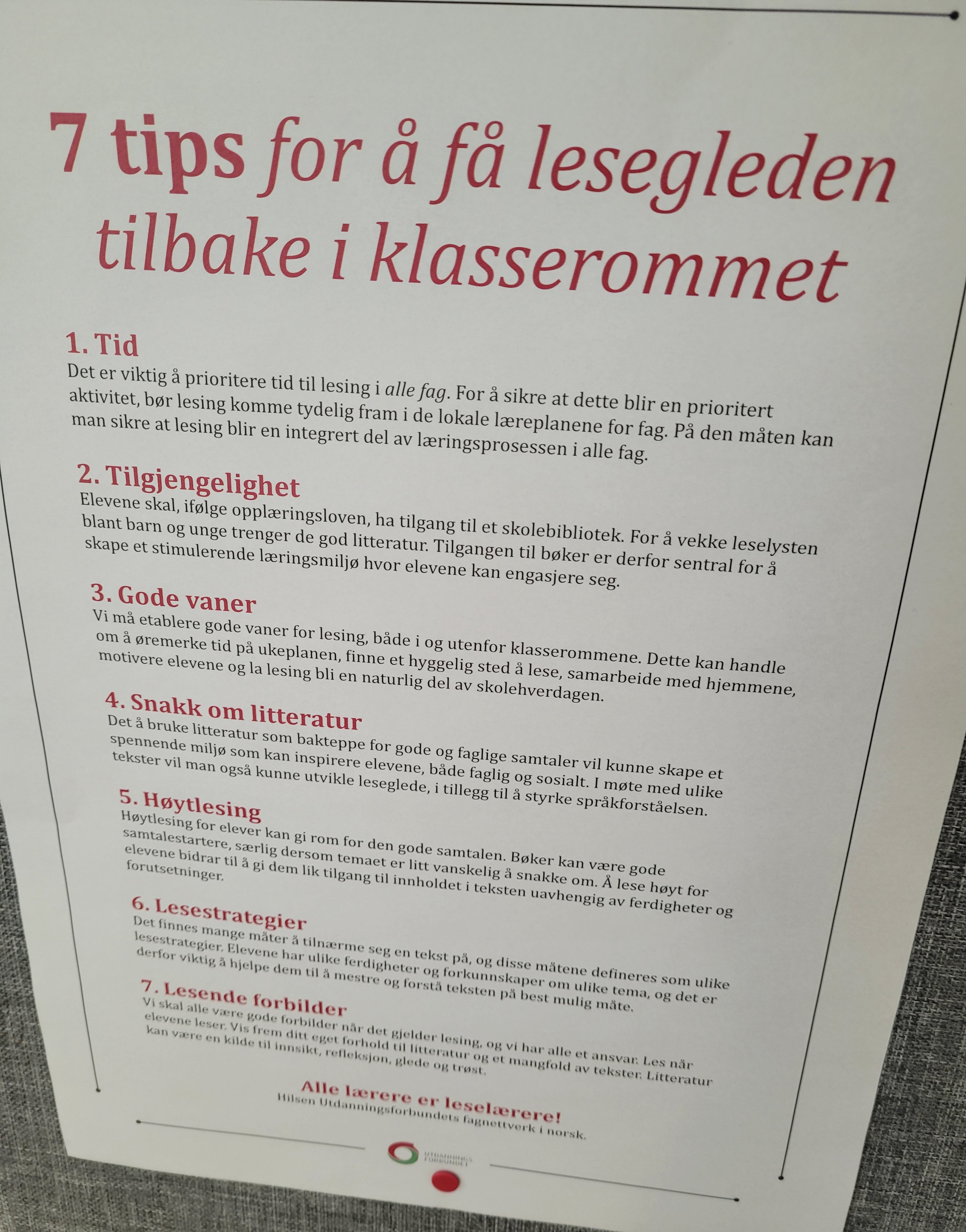 7 tips til leseglede
