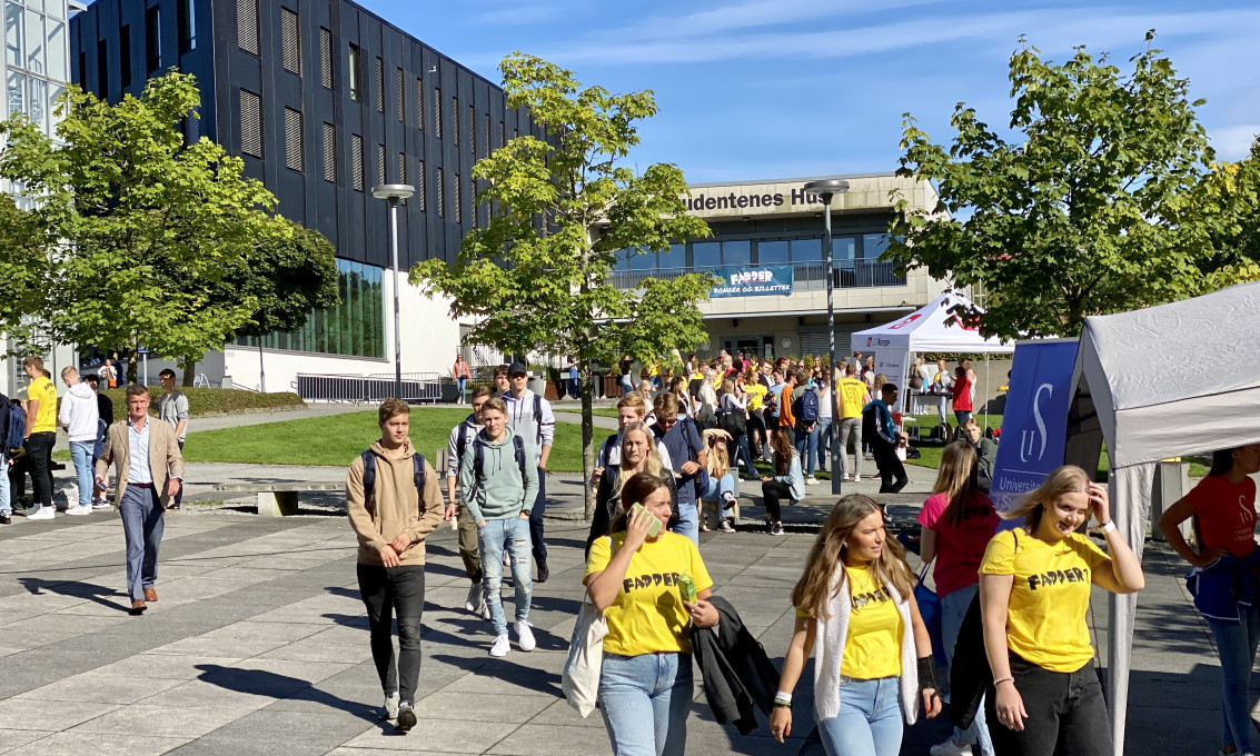 Studiestart ved UiS 2021 - myldring på campus