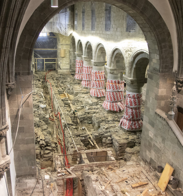 Under skipet i Stavanger domkirke