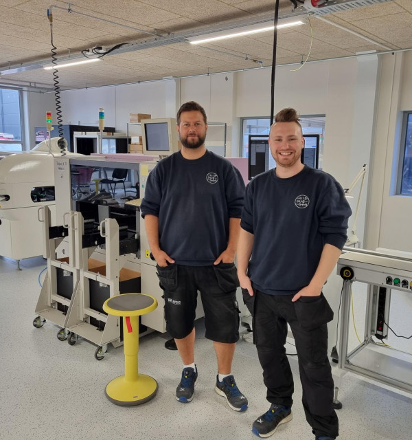 Tomas og Otto jobber med elektronikkdesign og programutvikling