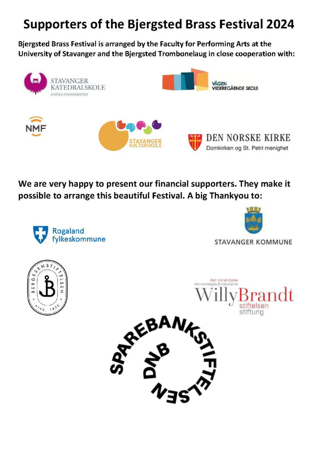Logoer fra støttespillere