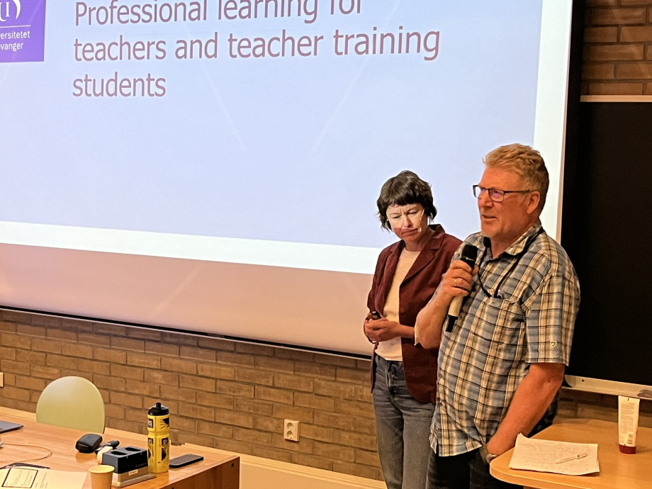 Kari Vestbø og Pål Tønnesen under seminar